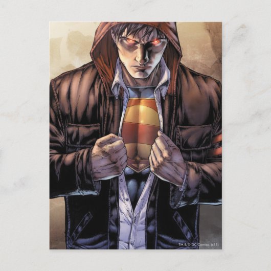 Superman Earth Hoesje - Kleur Briefkaart (Voorkant)