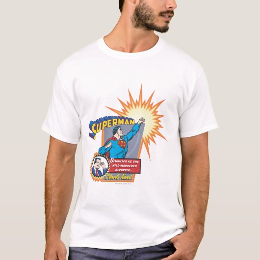 Superman en Clark Kent T-shirt (Voorkant)
