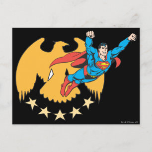 Superman en Eagle Briefkaart