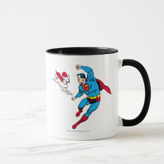 Superman en Krypto 2 Mok (Rechts)