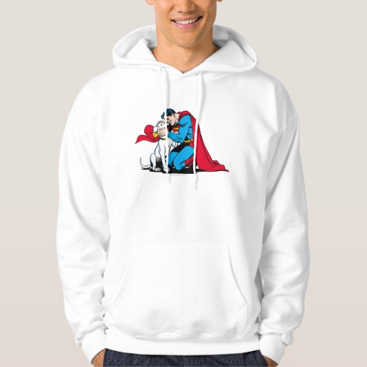 Superman en Krypto Hoodie (Voorkant)