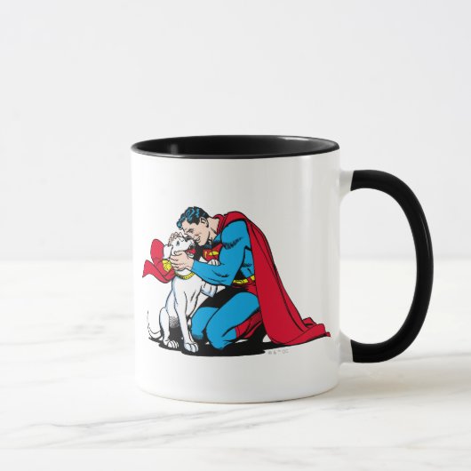 Superman en Krypto Mok (Rechts)