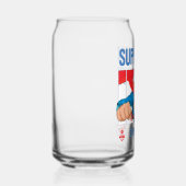 Superman en Krypto nemen vlucht Blikvorm Glas (Rechts)