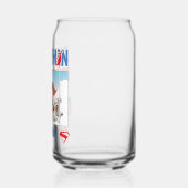 Superman en Krypto nemen vlucht Blikvorm Glas (Links)