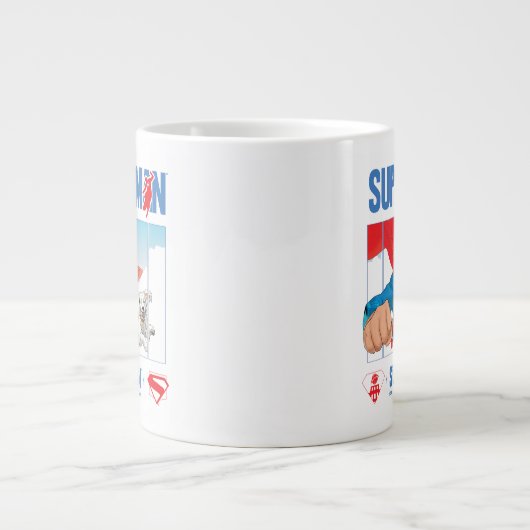 Superman en Krypto nemen vlucht Extra Grote Beker (Voorkant)