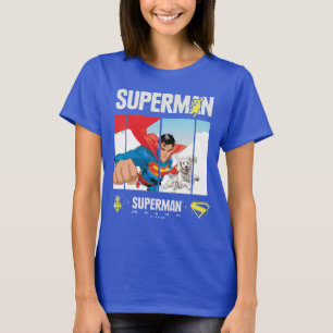 Superman en Krypto nemen vlucht T-shirt