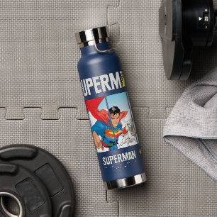 Superman en Krypto nemen vlucht Waterfles