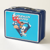 Superman en Krypto stijgen (Achterkant)