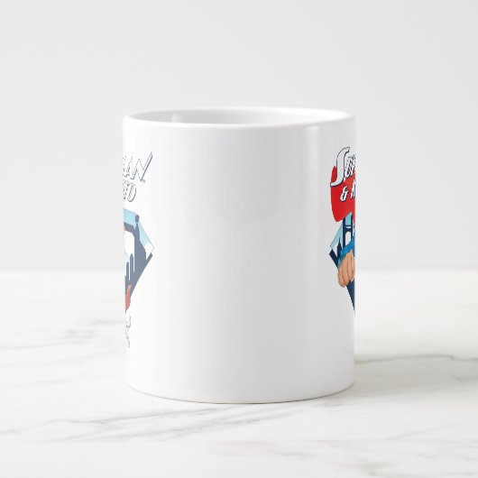 Superman en Krypto stijgen Extra Grote Beker (Voorkant)
