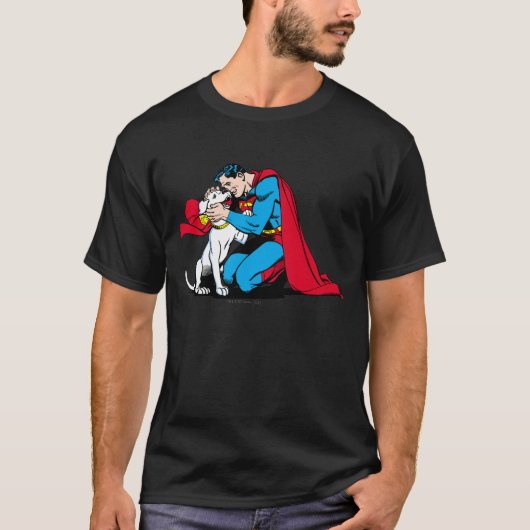 Superman en Krypto T-shirt (Voorkant)