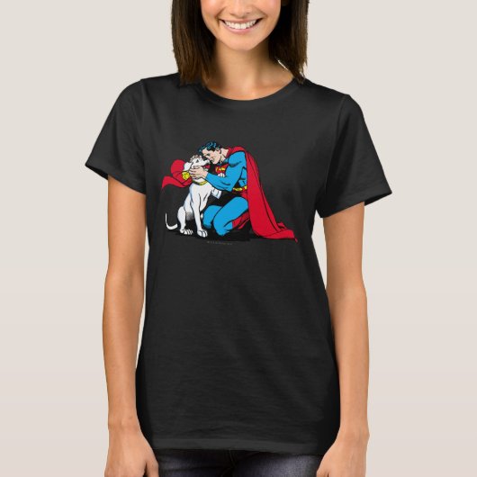 Superman en Krypto T-shirt (Voorkant)
