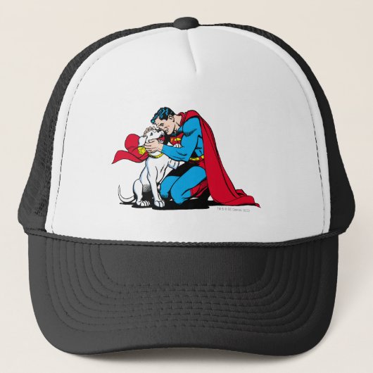 Superman en Krypto Trucker Pet (Voorkant)