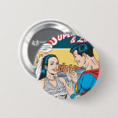 Superman en Lois Comic Ronde Button 5,7 Cm (Voorkant /achterkant)