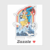 Superman en Lois in Geel Sticker (Vel)