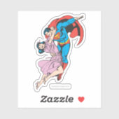 Superman en Lois in roze Sticker (Vel)