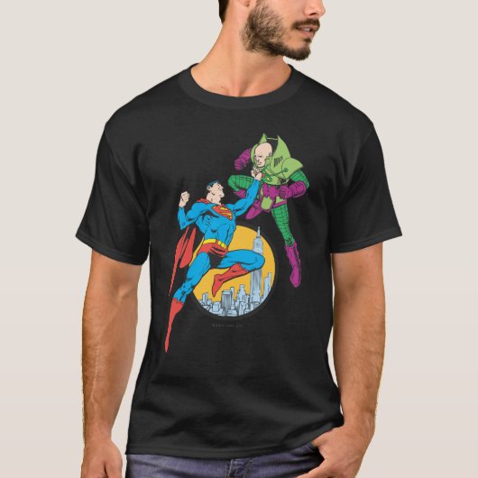 Superman Fights Lex Luthor T-shirt (Voorkant)