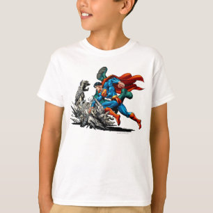 Superman Fights Monster T-shirt