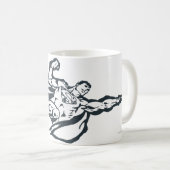 Superman Flies right Koffiemok (Voorkant rechts)