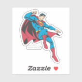 Superman Flying Backwards Sticker (Vel)