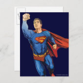 Superman Flying Briefkaart (Voorkant / Achterkant)