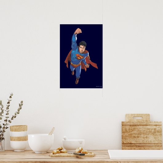 Superman Flying Forward Poster (Keuken)