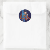 Superman Flying Forward Ronde Sticker (Tas)