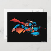 Superman Flying Kick Briefkaart (Voorkant / Achterkant)