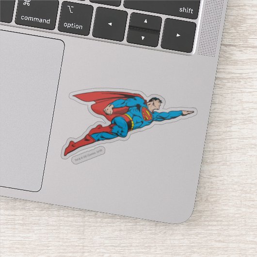 Superman Flying Right Sticker (Detail)
