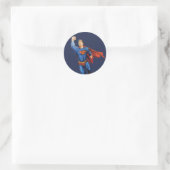 Superman Flying Ronde Sticker (Tas)