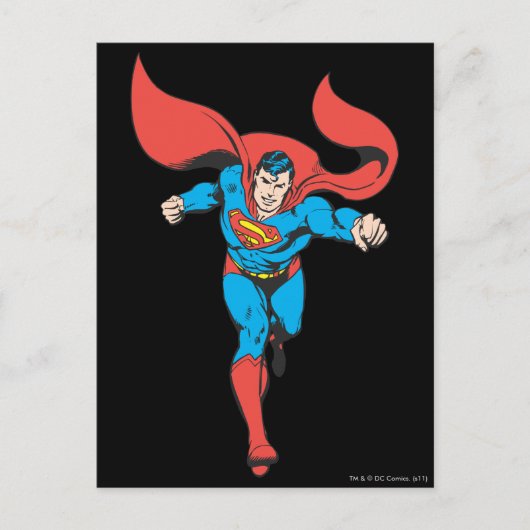 Superman gaat vooruit 2 briefkaart (Voorkant)