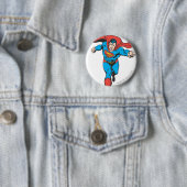 Superman gaat vooruit 2 ronde button 5,7 cm (In situ)
