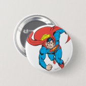 Superman gaat vooruit ronde button 5,7 cm (Voorkant /achterkant)