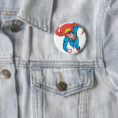 Superman gaat vooruit ronde button 5,7 cm (In situ)