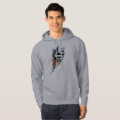 Superman gestileerd | Blauw Oranje Logo Hoodie (Voorkant volledig)