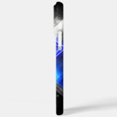 Superman gestileerd | Blue White Crystal Logo Case-Mate iPhone Case (Achterkant / Links)