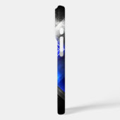 Superman gestileerd | Blue White Crystal Logo Case-Mate iPhone Case (Achterkant / Links)