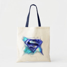 Superman gestileerd | Blue White Crystal Logo Tote Bag