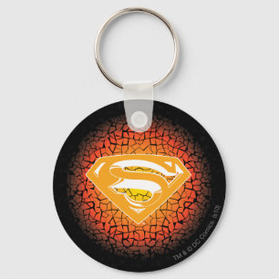 Superman gestileerd   Crackle Logo Sleutelhanger