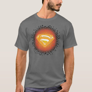 Superman gestileerd Crackle Logo T-shirt