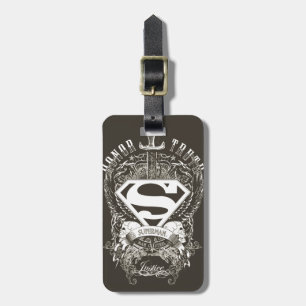 Superman gestileerd Eerlijkheid, waarheid en rec Bagagelabel