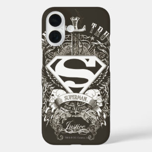 Superman gestileerd Eerlijkheid, waarheid en rec iPhone 16 Hoesje