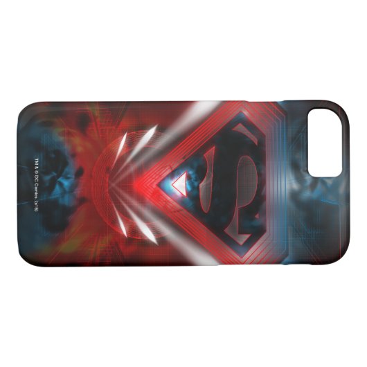 Superman gestileerd | Futuristische Logo Case-Mate iPhone Case (Achterkant (Horizontaal))