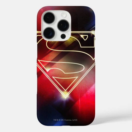 Superman gestileerd | Gele schitterende contouren  Case-Mate iPhone Case (Achterkant)