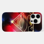 Superman gestileerd | Gele schitterende contouren  Case-Mate iPhone Case (Achterkant (horizontaal))