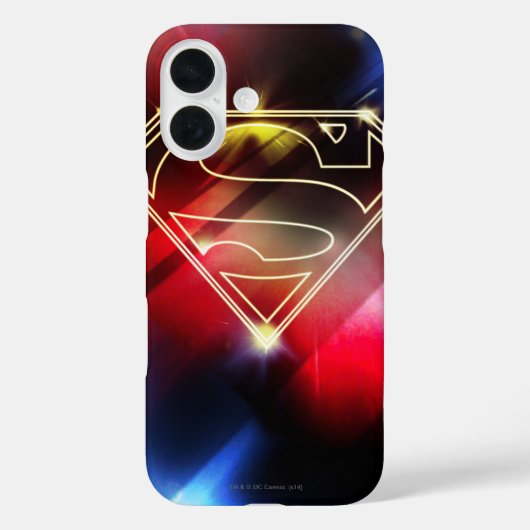 Superman gestileerd | Gele schitterende contouren  Case-Mate iPhone Case (Achterkant)