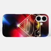 Superman gestileerd | Gele schitterende contouren  Case-Mate iPhone Case (Achterkant (horizontaal))