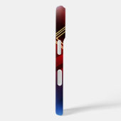 Superman gestileerd | Gele schitterende contouren  Case-Mate iPhone Case (Achterkant / Rechts)