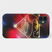 Superman gestileerd | Gele schitterende contouren  Case-Mate iPhone Case (Achterkant (horizontaal))