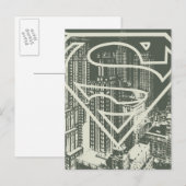 Superman gestileerd | Green Metropolis Logo Briefkaart (Voorkant / Achterkant)