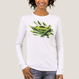 Superman gestileerd Green Shield Logo Tri-Blend Shirt